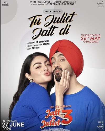 Jatt & Juliet 3 (2024) Punjabi HDRip 480p 400MB 720p 1GB ESubs