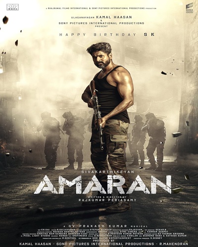 Amaran 2024 Hindi (Cleaned) Dubbed HDRip 480p 500MB 720p 1.4GB